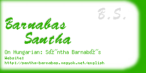 barnabas santha business card